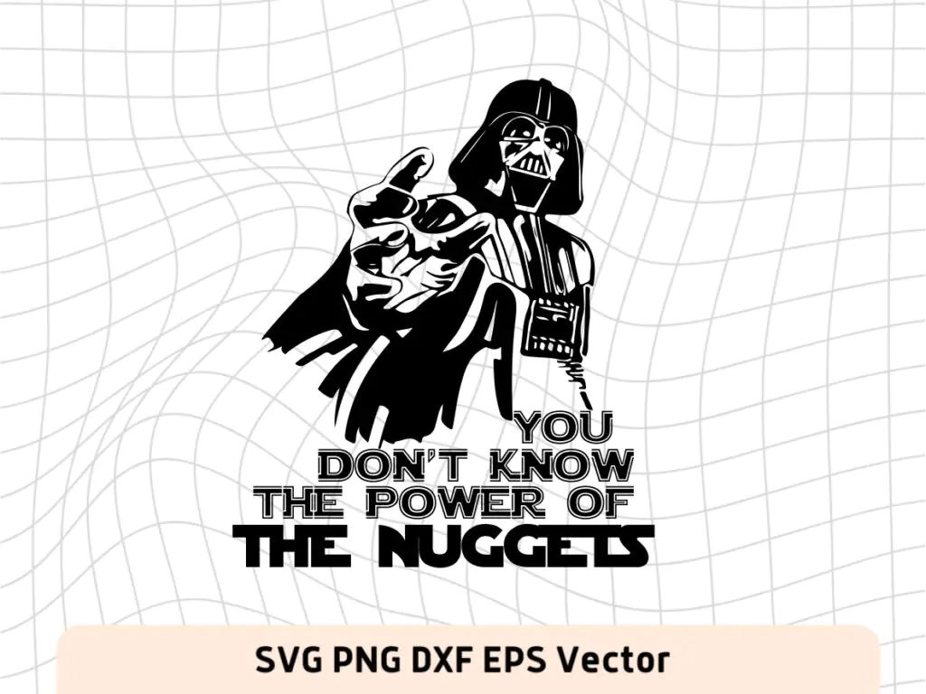 Darth Vader Denver Nuggets SVG, NBA Basketball Clipart Cricut Project