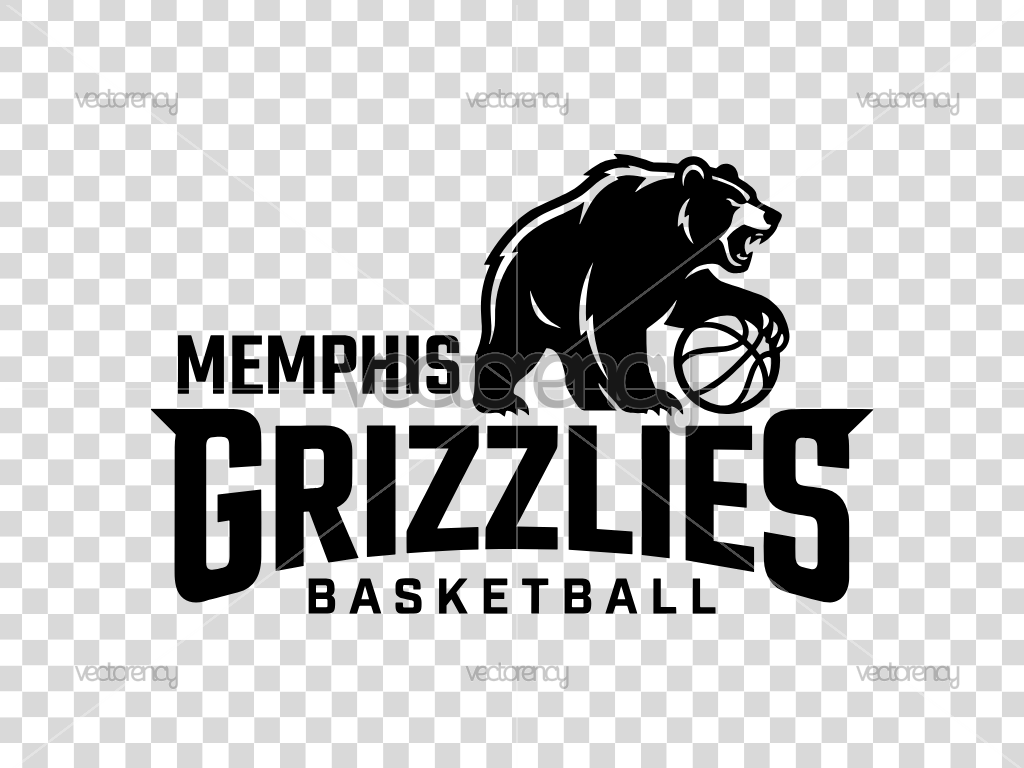 Memphis Grizzlies Basketball Logo Design Vector PNG Transparent