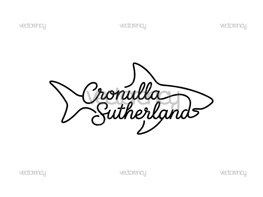 Cronulla Sutherland Sharks SVG Cricut