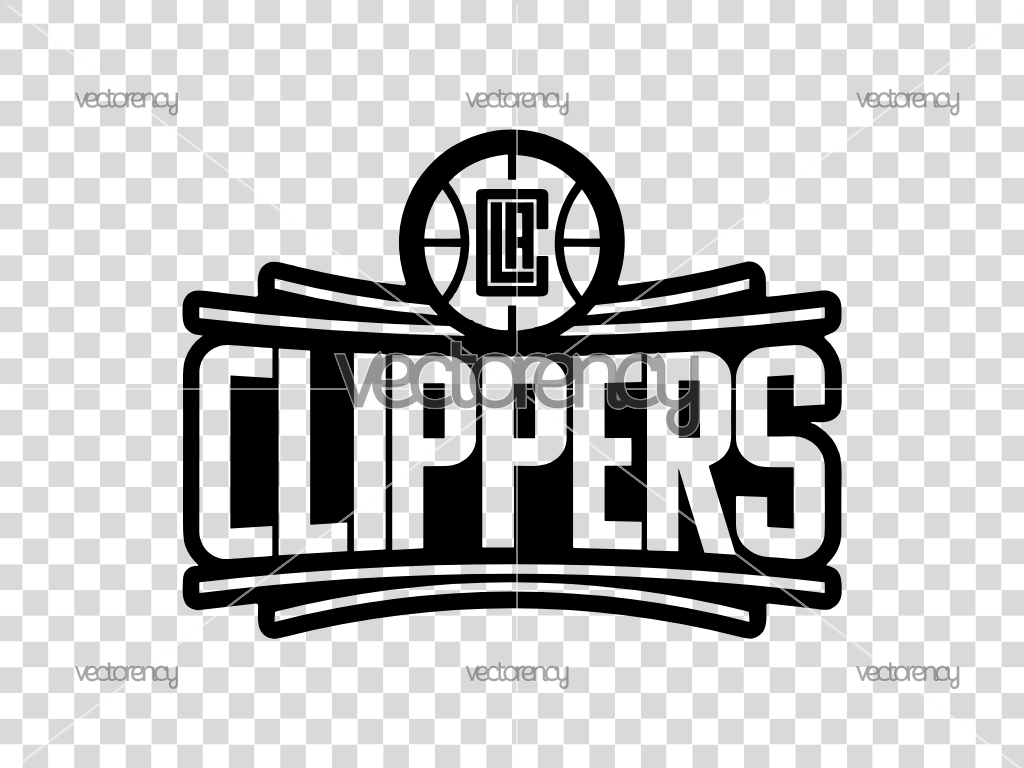 Los Angeles Clippers NBA Logo Black Download Vector EPS PNG Transparent