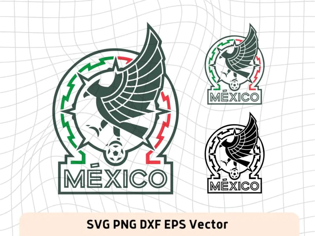 Futbol Mexico SVG Files, Mexico Vector PNG DXF