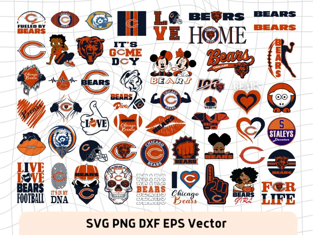 Chicago Bears SVG Files, Logo Vector, NFL SVG Team