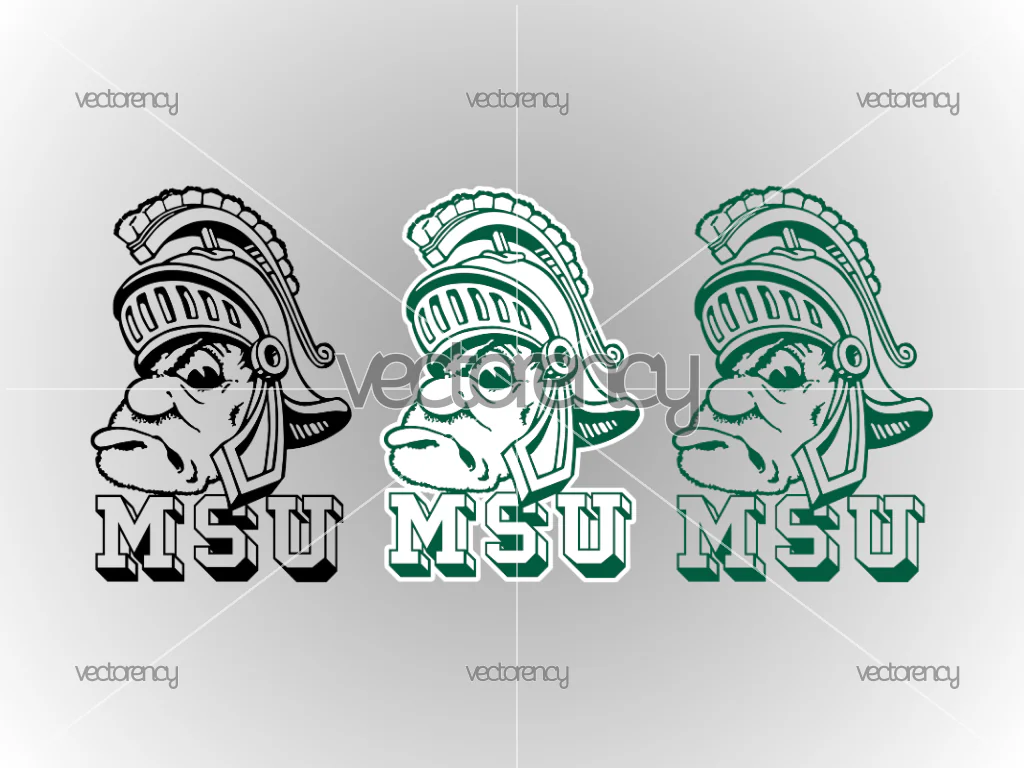 Michigan State Spartans Logo Vector, MSU SVG PNG