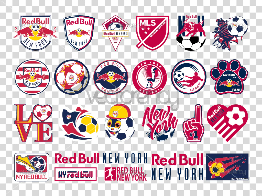 New York Red Bulls SVG, Logo Vector, MLS Soccer Logo PNG Transparent