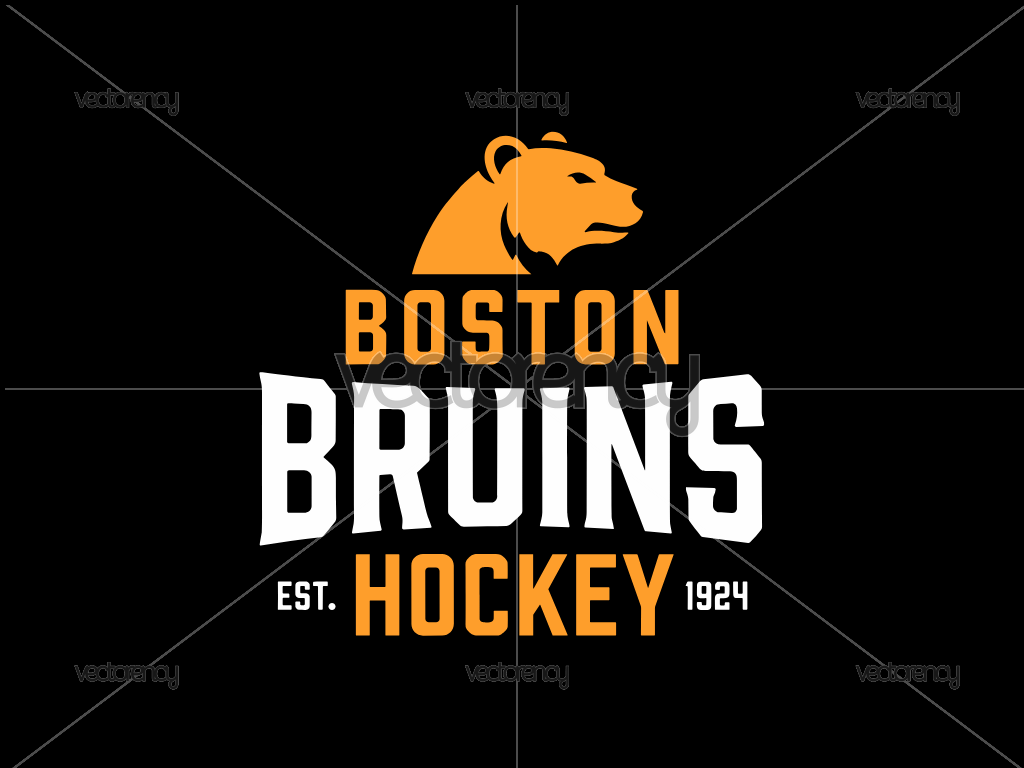 Boston Bruins Bear Head PNG Transparent