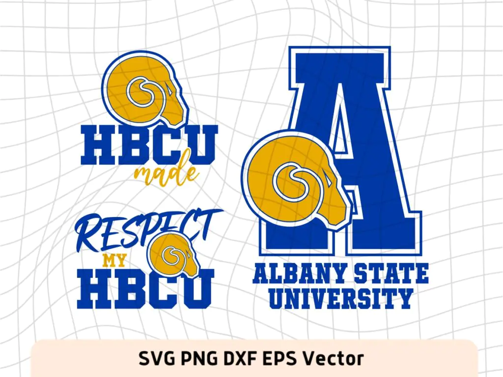 Albany State SVG Cut Files, PNG, EPS