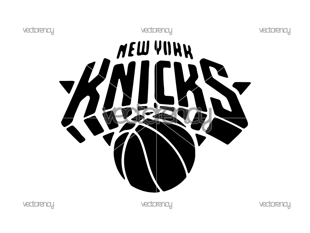 The Emblem Of The New York Knicks Basketball Stencil