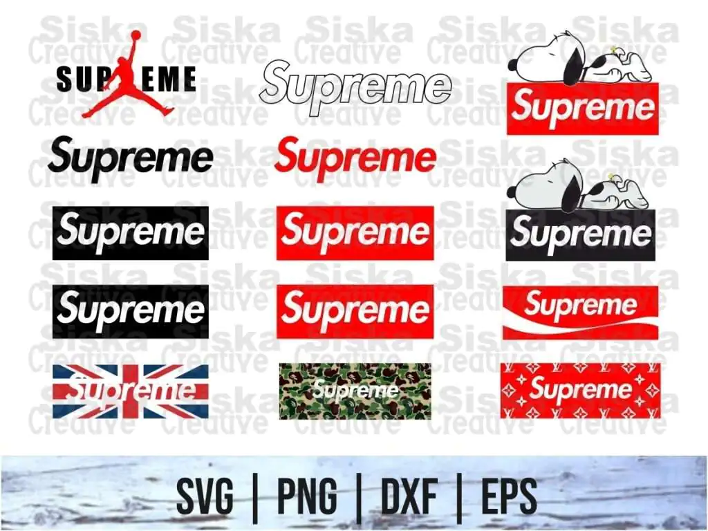 Supreme Logo SVG Bundle