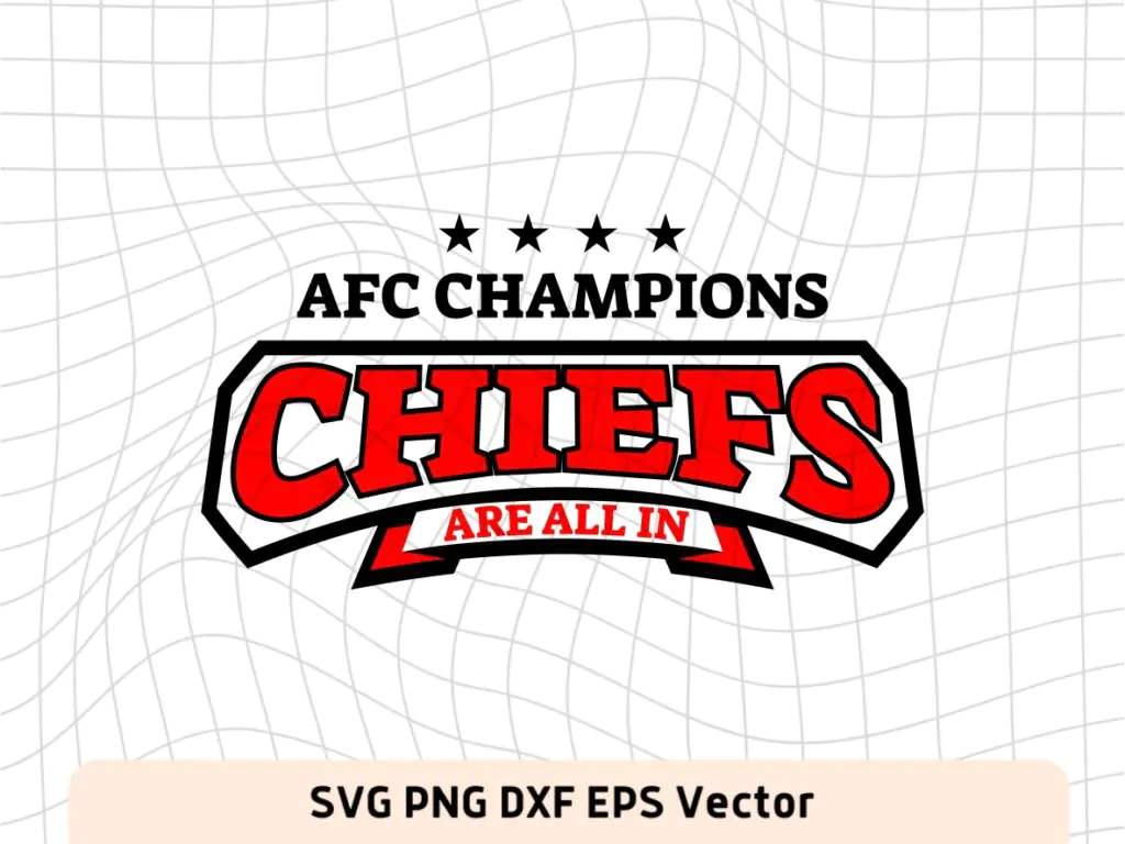 Super Bowl AFC Champions Chiefs SVG