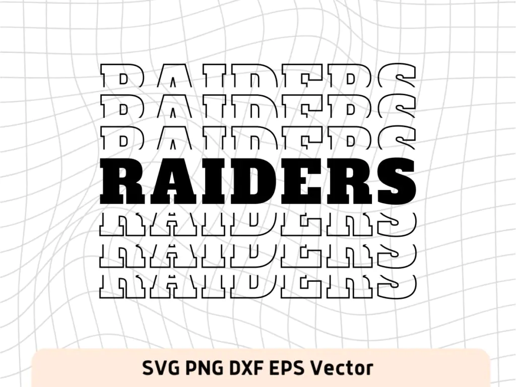 Raiders SVG Mirror Style For Cricut, Sublimation and More file