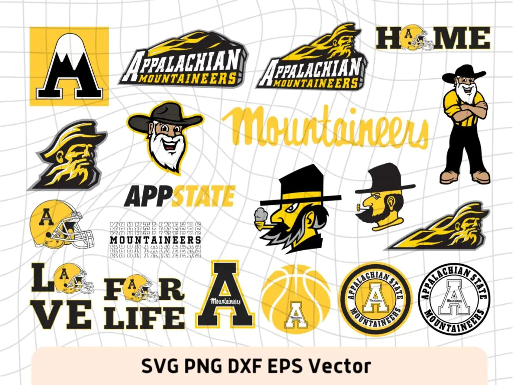 Appalachian State Mountaineers SVG Cut Files Logo