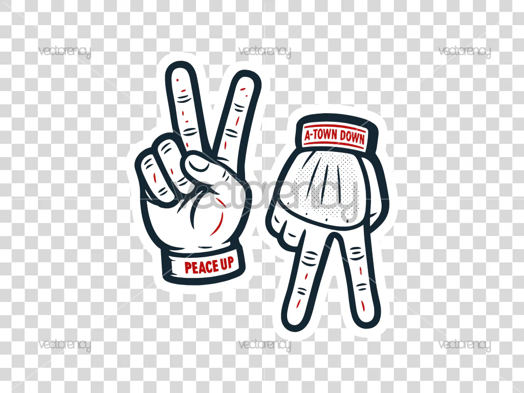 Peace Up A Town Down Atlanta Braves Design PNG Image Vector