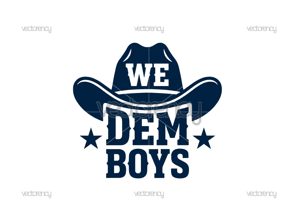 We Dem Boys SVG Cut File EPS DXF PNG NFL Dallas Cowboys