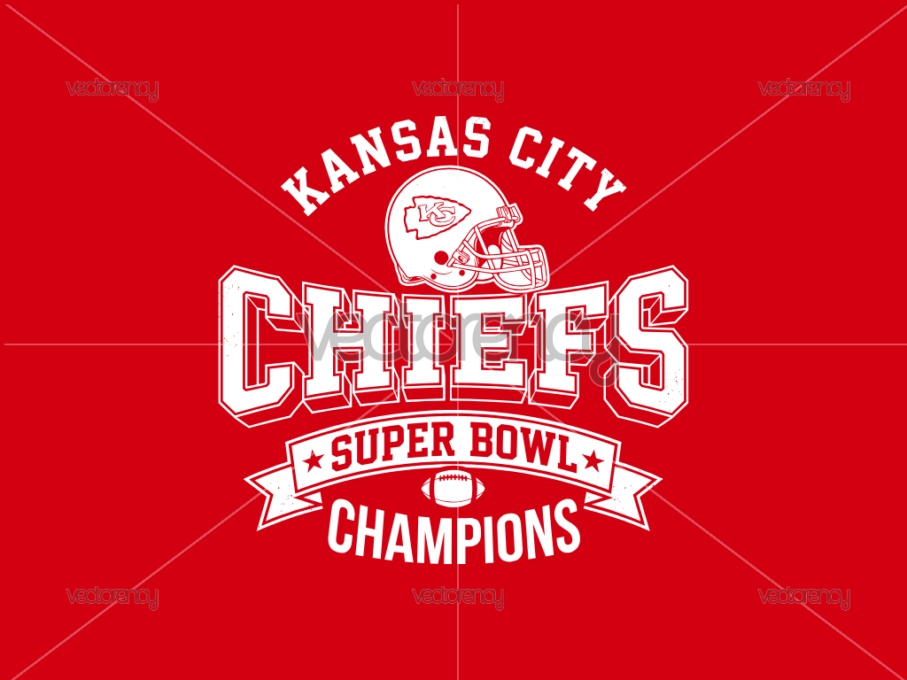 Kansas City Chiefs Super Bowl Vector Retro Shirt Design