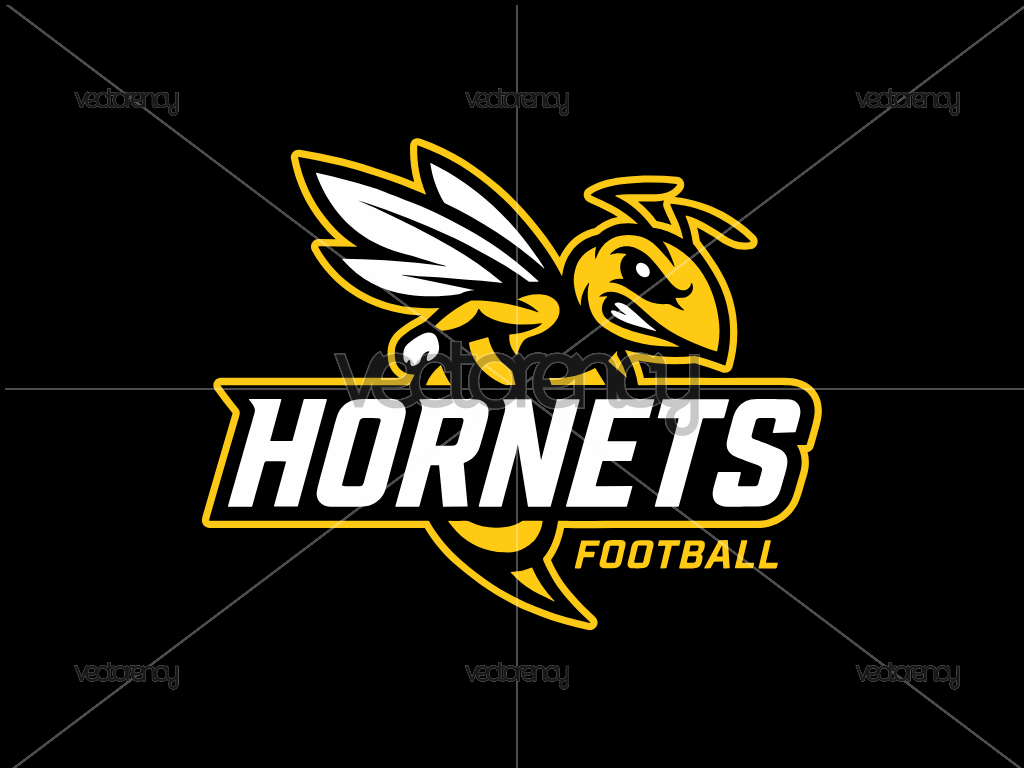 Bee Hornets Mascot SVG