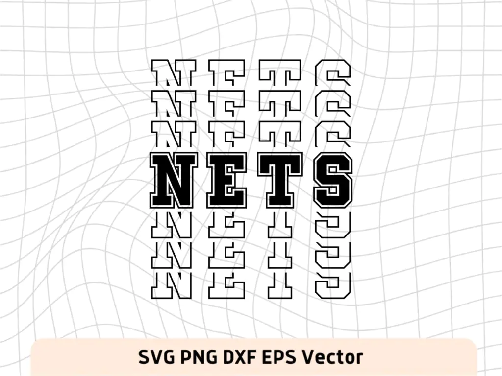 Brooklyn Nets SVG Digital Download, NBA, Team Basketball, Brooklyn Nets PNG