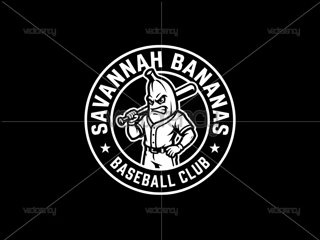 Savannah Bananas Baseball Club Vector Image PNG