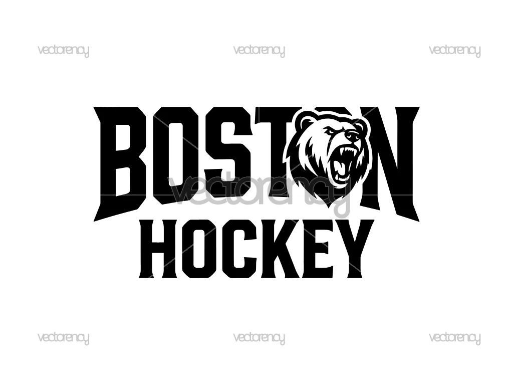 Boston Hockey Team SVG Cricut Cut File