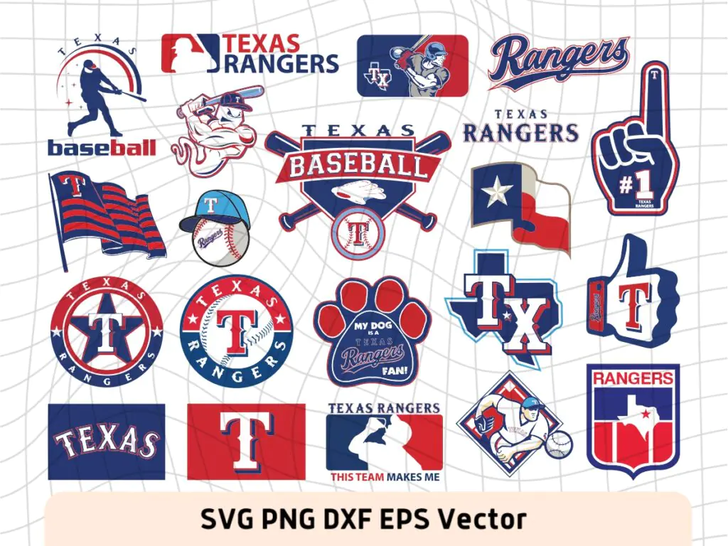 Texas Rangers SVG Cricut, PNG, Logo Vector