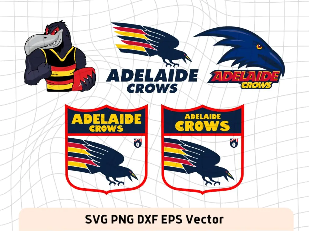 Adelaide Crows SVG Design for Cricut and Silhouette – Digital Files (SVG, DXF, PNG, EPS)