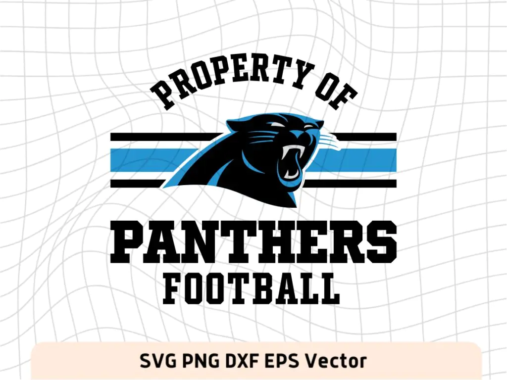 Property of Carolina Panthers Football SVG