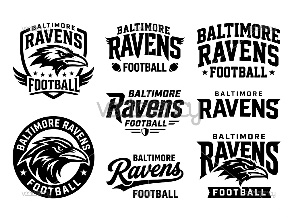 Baltimore Ravens SVG Premium Vector Bundle