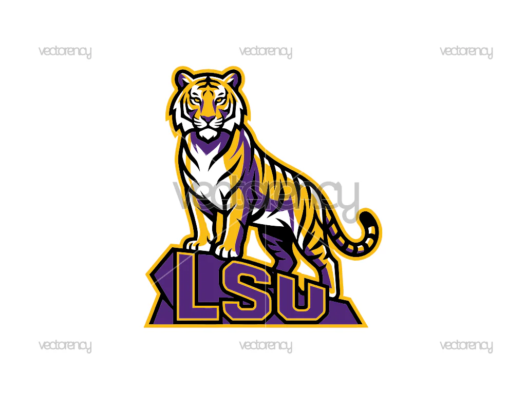 Tigers Football Logo LSU Tiger SVG PNG EPS