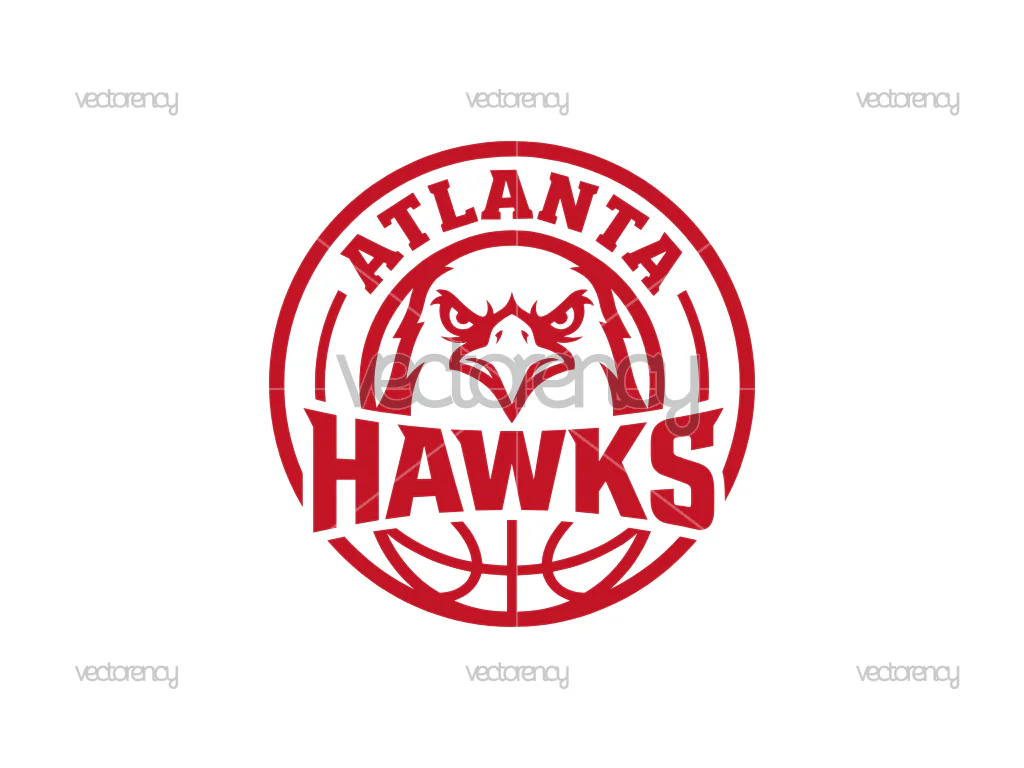 Atlanta Hawk Logo Design Vector SVG Image PNG HD