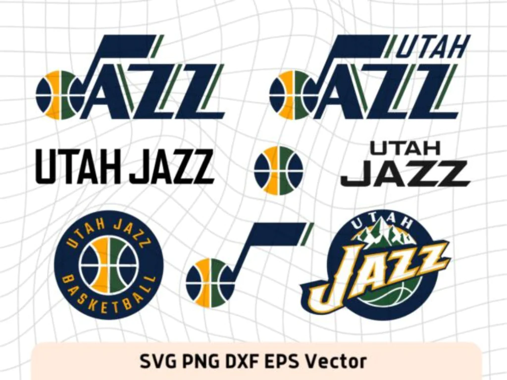 Utah Jazz SVG Bundle, NBA Basketball Cricut Vector