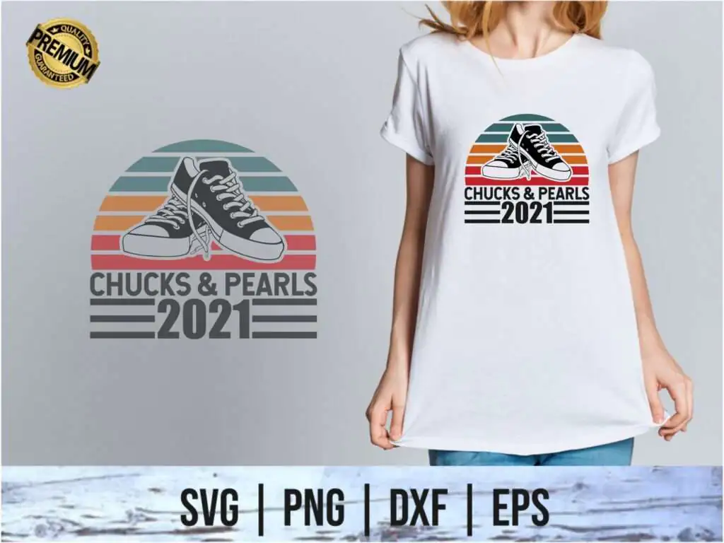 Chucks and Pearls 2021 SVG Vector