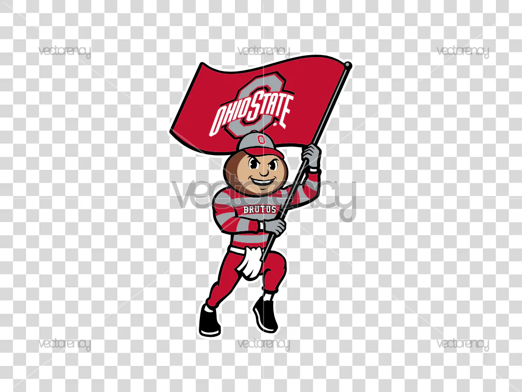 Ohio State Buckeyes Mascot Vector PNG Transparent SVG