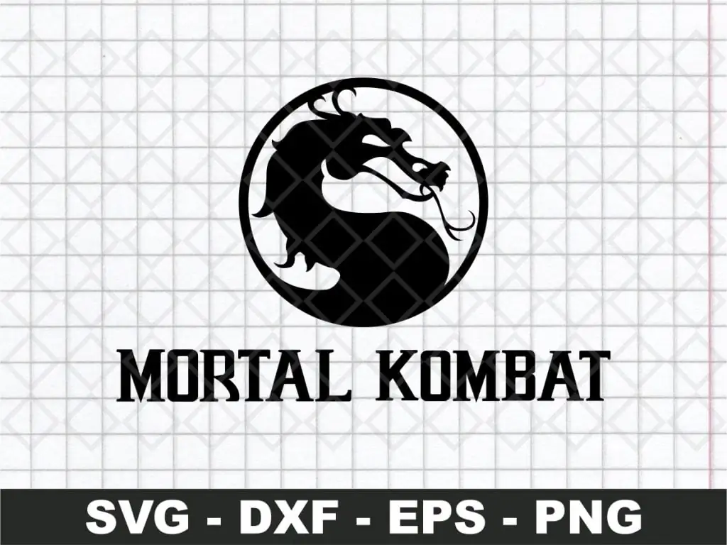 Mortal Kombat Logo SVG Silhouette