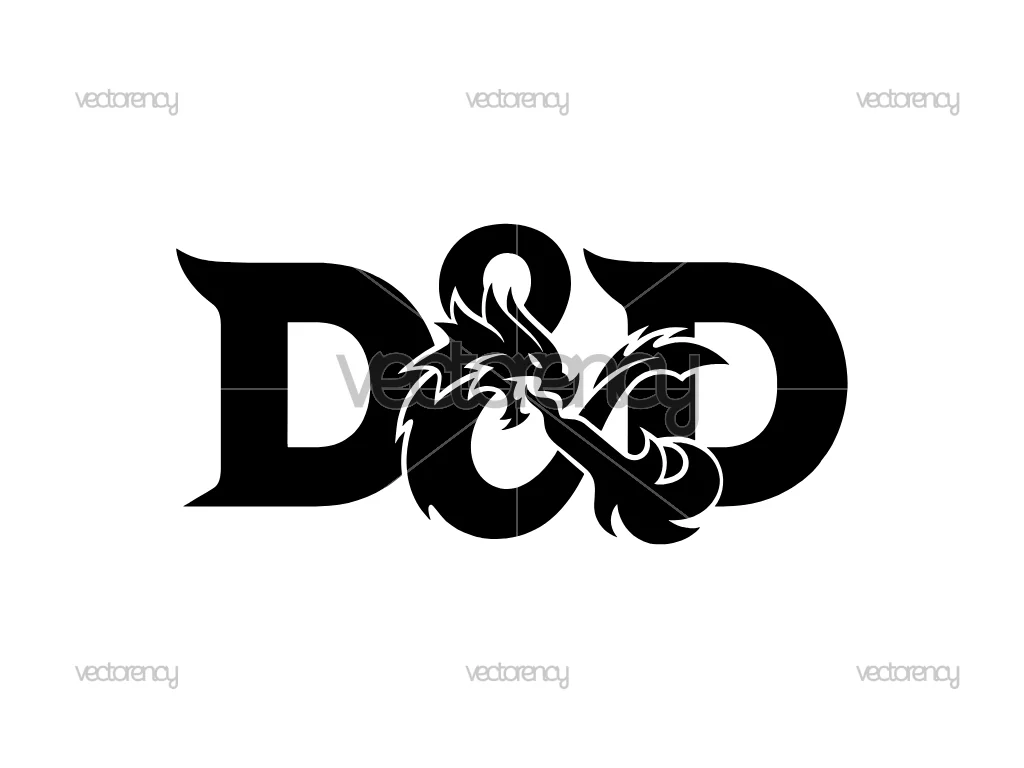 Dungeons And Dragons DnD Logo HD SVG Vector