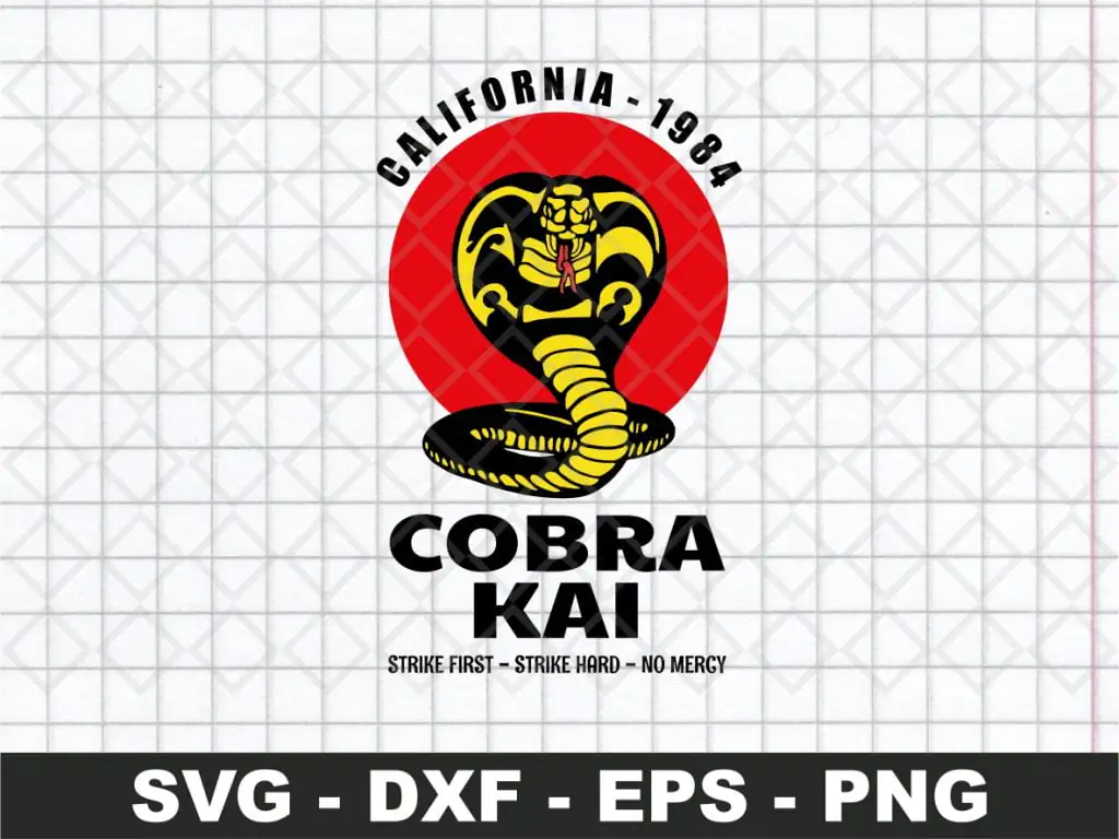 Cobra Kai Logo California 1984 SVG Cut File