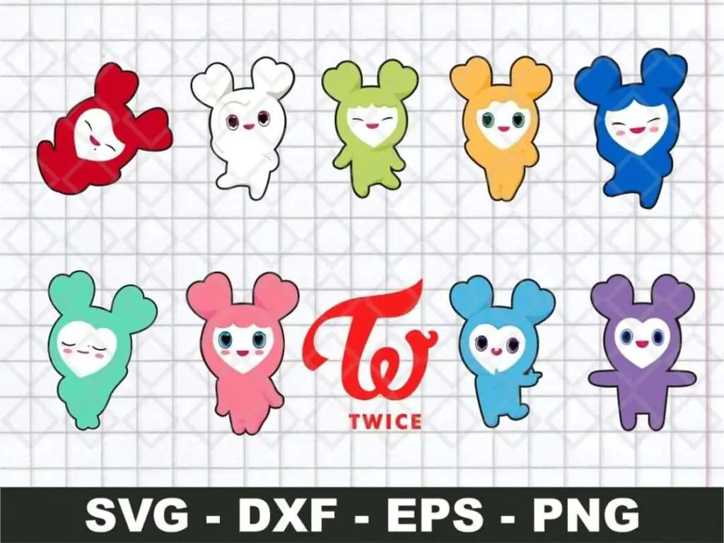 Twice Lovelys SVG | Vectorency