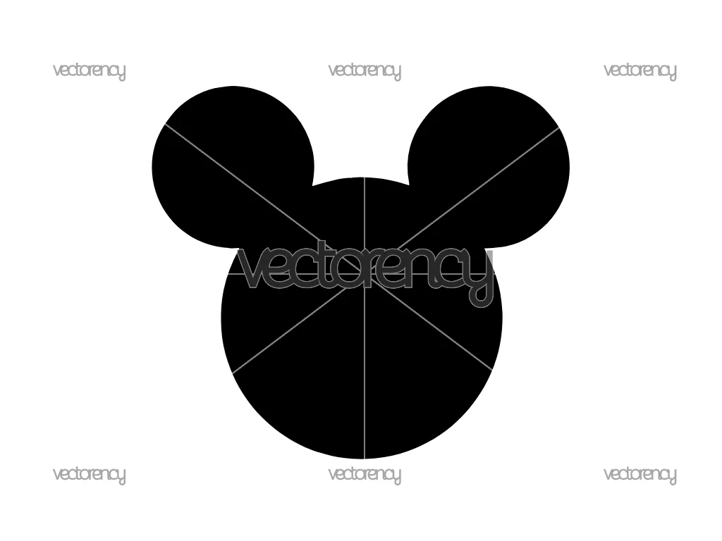 Mickey Mouse Head Silhouette