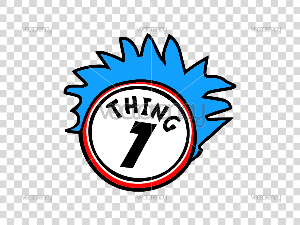 Thing 1 SVG Vector PNG