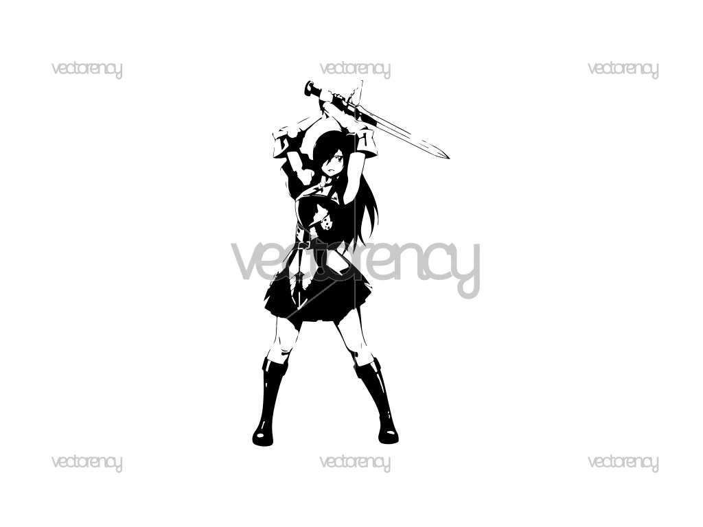 Erza Scarlet Fairy Tail Free Vector