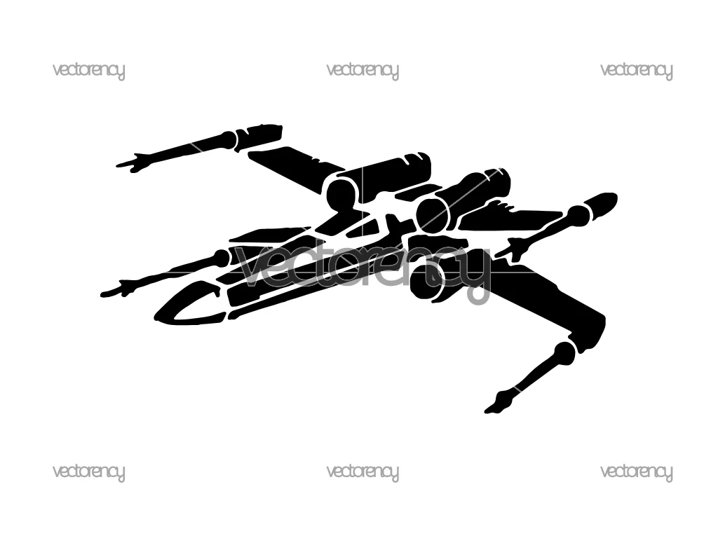 X-Wing SVG Cut File CNC Download