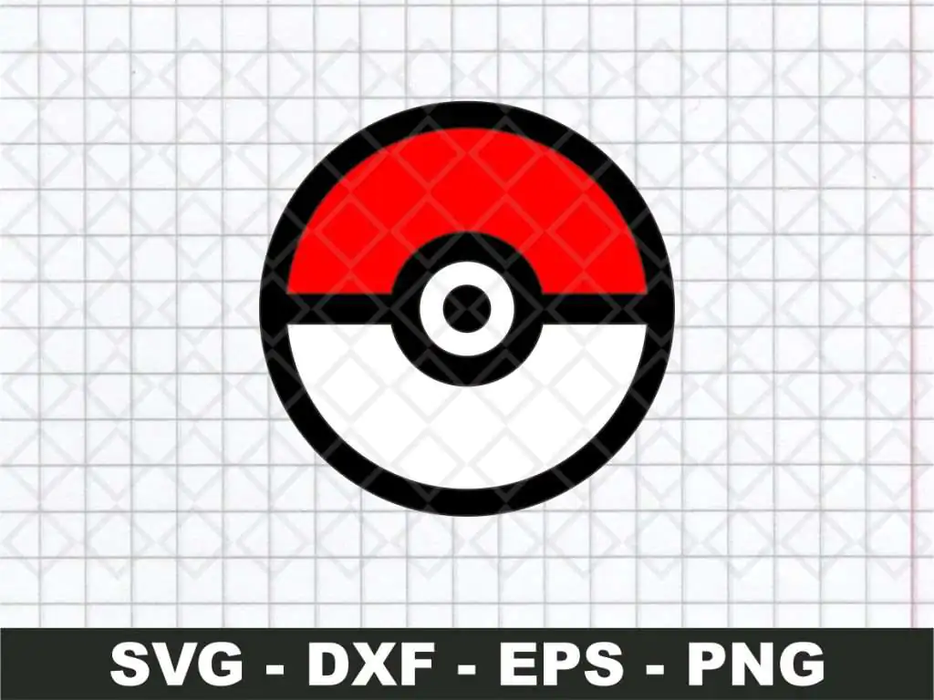 Pokemon Pokeball SVG