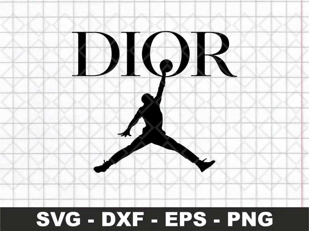 Air Dior Michael Jordan SVG, Logo vector