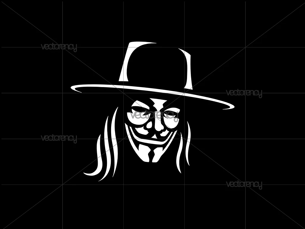 V for Vendetta SVG Cricut