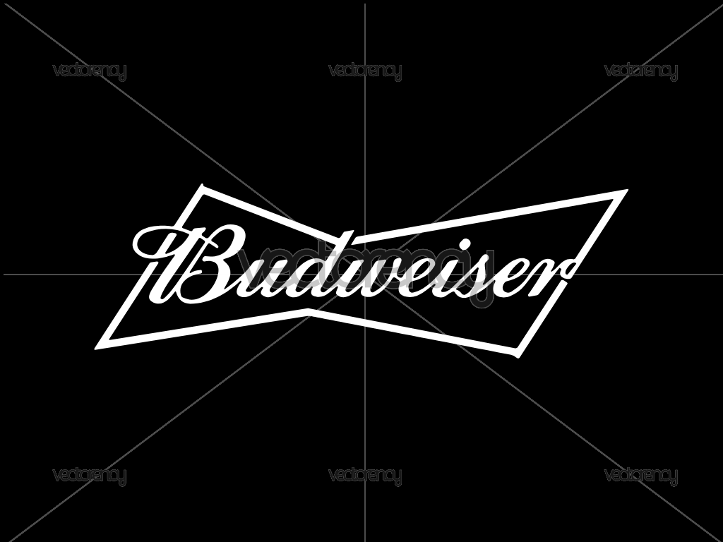 Budweiser Logo Vector White SVG