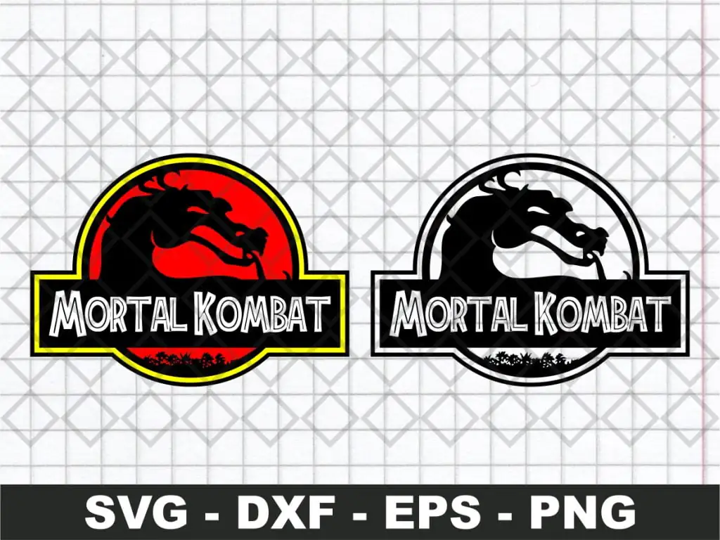 Mortal Kombat Jurassic Park SVG Cricut Silhouette