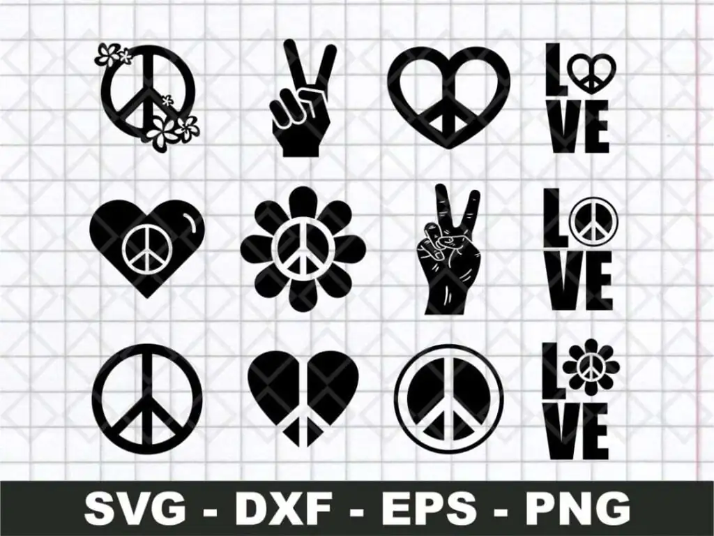 Peace Sign SVG Bundle