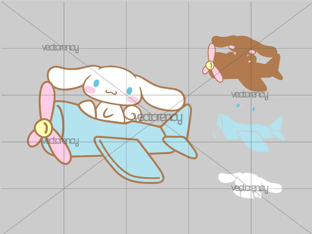 Cinnamoroll Svg for Cricut Layered