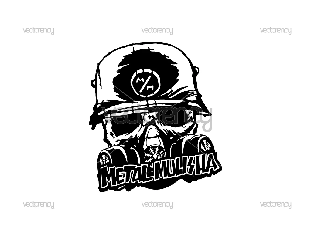 Metal Mulisha Logo Vector Skull