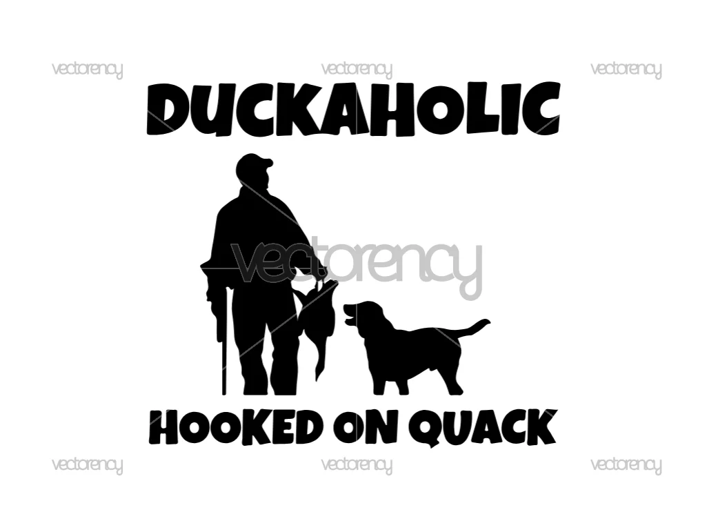 Silhouette Duck Hunting Duckaholic Image Download