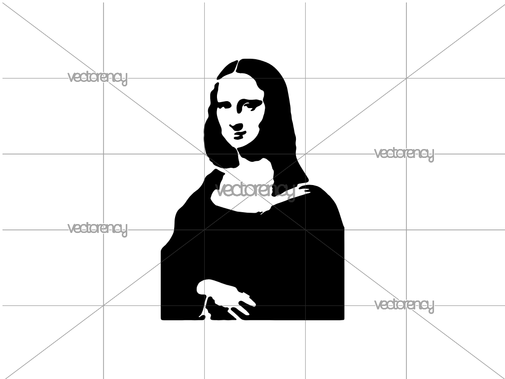 Mona Lisa SVG Cut File