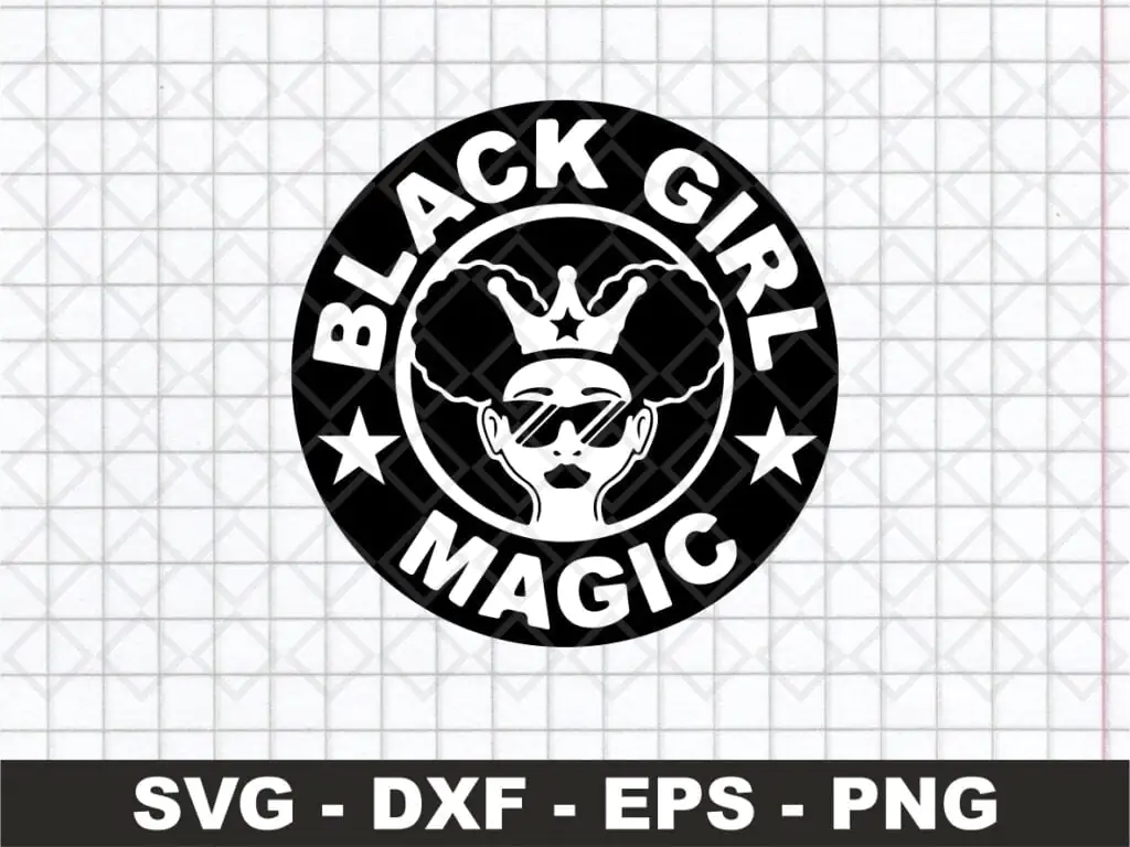 Black Girl Magic Starbucks Cup SVG Cut File